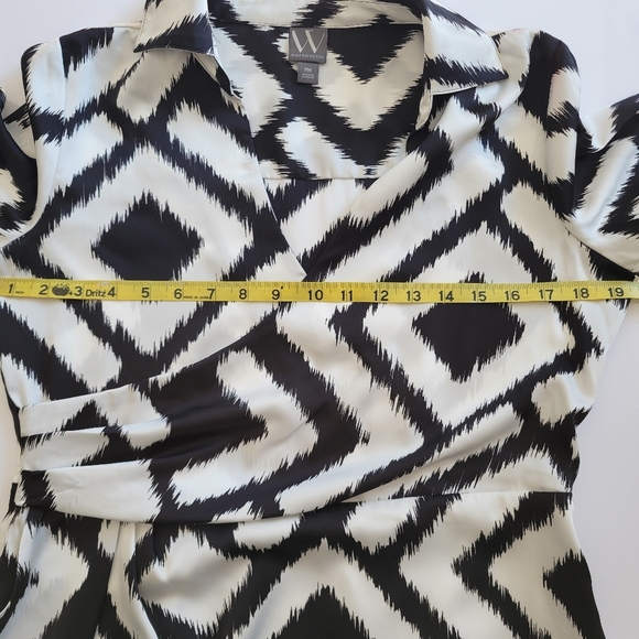 Worthington Long Sleeve Shirt Dress. - Picture 5 of 10